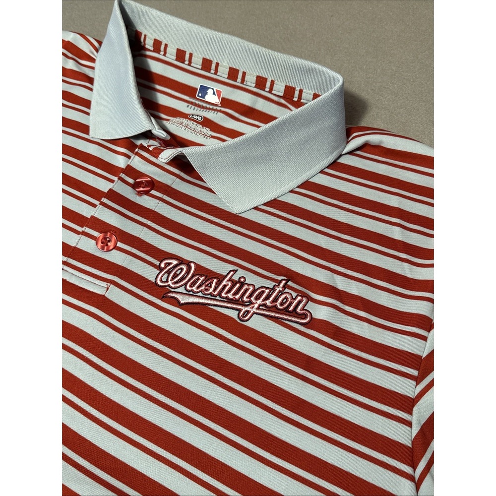 Washington Nationals Genuine Merch Men's Large Button Up Polo - Picture 4 of 8